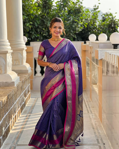 Elegant Simplicity in Banarasi Soft Silk – A Modern Minimalist's Dream