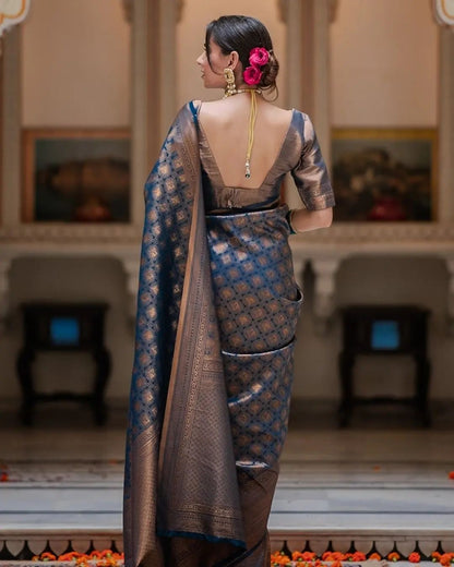Banarasi Soft Silk Saree – Exquisite Weave, Stunning Pallu & Assured Original Quality