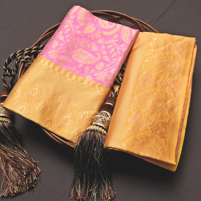 Elegant Banarasi Soft Silk Saree – A Statement of Uniqueness