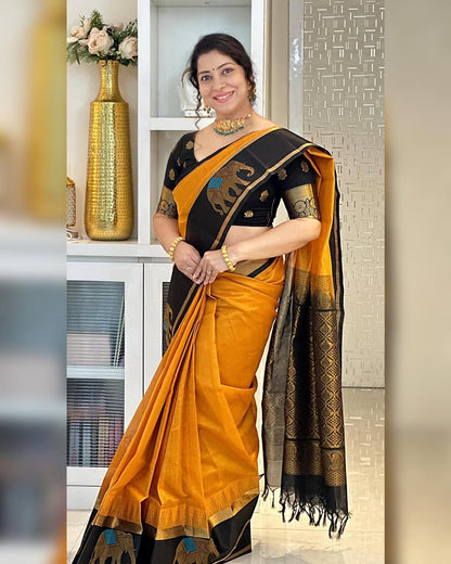 Elegant Simplicity in Banarasi Soft Silk – A Modern Minimalist's Dream