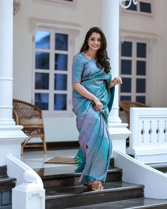 Sustainable Elegance in Banarasi Soft Silk