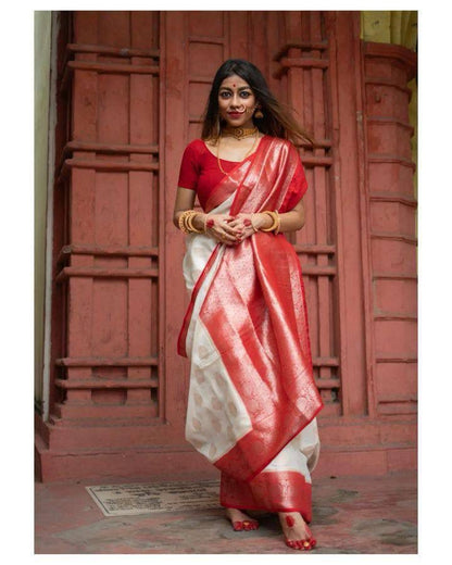 Elegant Banarasi Soft Silk Saree – Timeless Shine, Effortless Grace