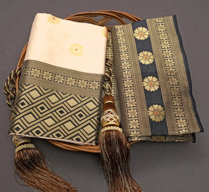 Elegant Banarasi Soft Silk Saree with Zari Work