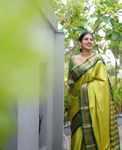 Elegant Banarasi Soft Silk Saree with Rich Luster
