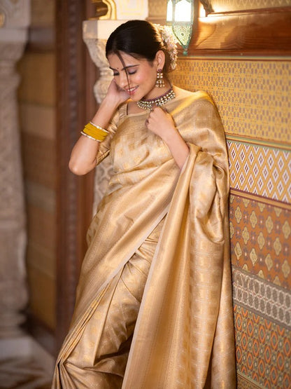 Banarasi Soft Silk Saree – Elegant Simplicity with a Touch of Tradition