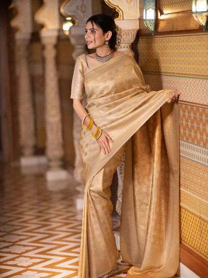 Banarasi Soft Silk Saree – Elegant Simplicity with a Touch of Tradition