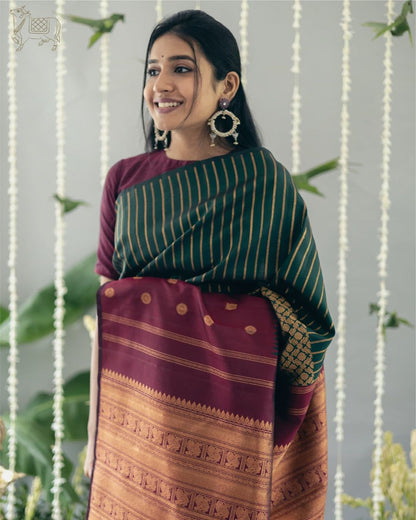 Banarasi Soft Silk Saree – Traditional Elegance with Gold Zari Brocade
