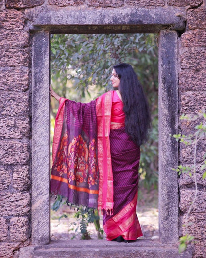 Exquisite Banarasi Soft Silk Saree – Tradition in Every Thread