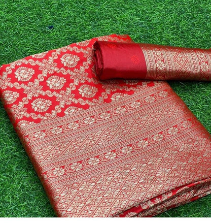 Banarasi Soft Silk Saree – A Touch of Royalty, A Hint of Grace