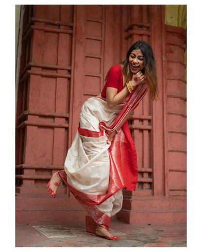 Elegant Banarasi Soft Silk Saree – Timeless Shine, Effortless Grace