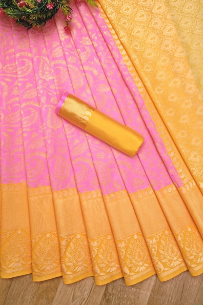 Elegant Banarasi Soft Silk Saree – A Statement of Uniqueness