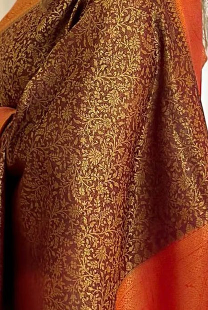Shine on Your Special Day – Shakuntala Banarasi Soft Silk Saree with Gold Weaving