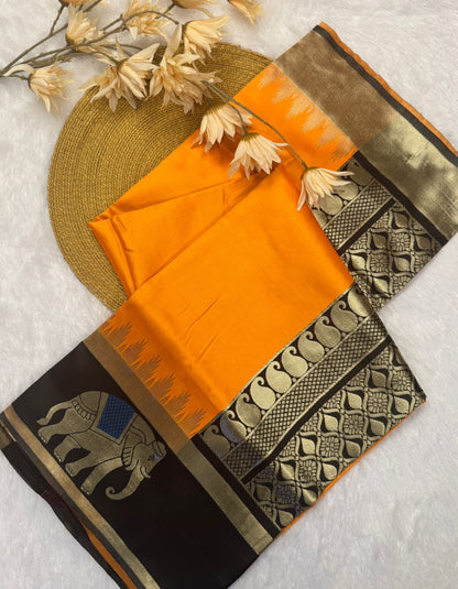 Elegant Simplicity in Banarasi Soft Silk – A Modern Minimalist's Dream