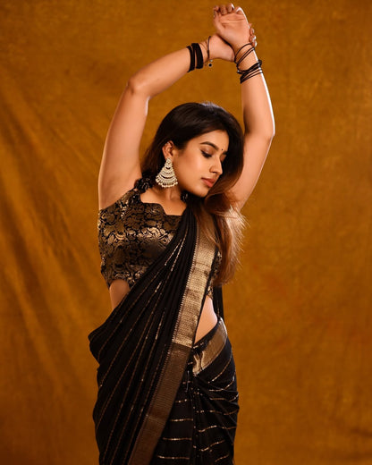 Banarasi Soft Silk Saree – Graceful Simplicity with Silver Zari
