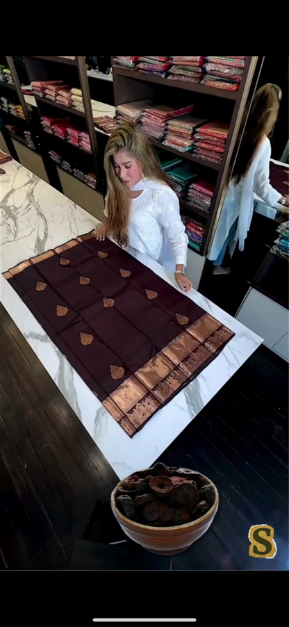 Elegant Simplicity in Banarasi Soft Silk – A Modern Minimalist's Dream