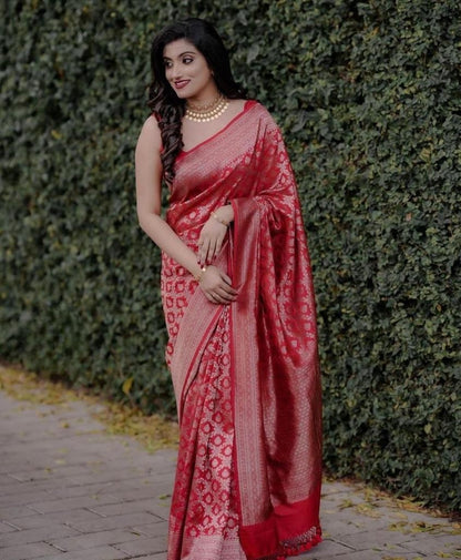 Banarasi Soft Silk Saree – A Touch of Royalty, A Hint of Grace