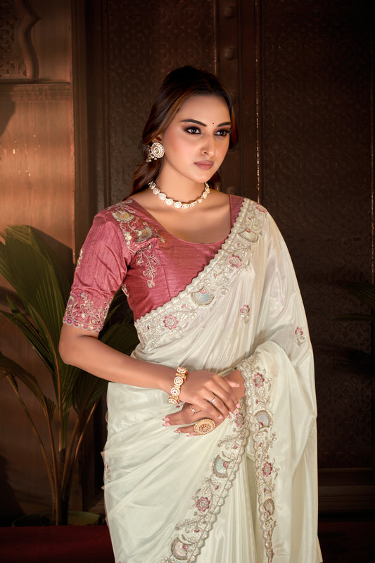 Royal Regal Heritage –Embroidered & Hand-Worked Saree
