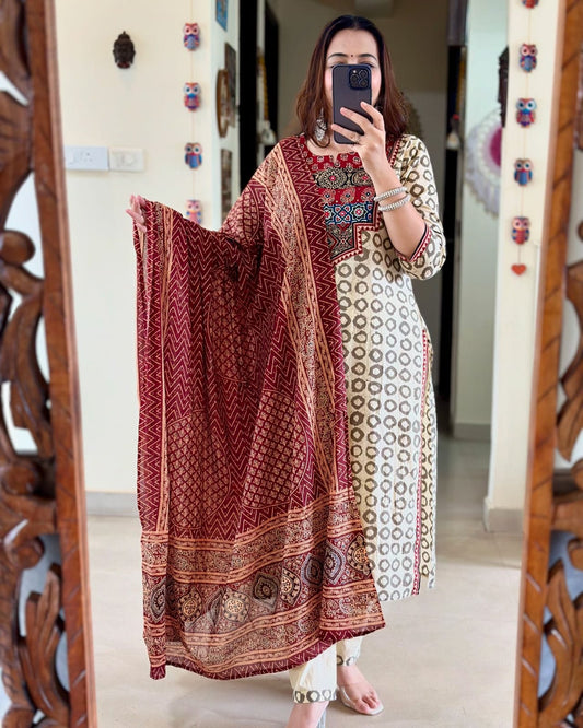 Embrace the Timeless Charm of Ajrakh Digital Elegance