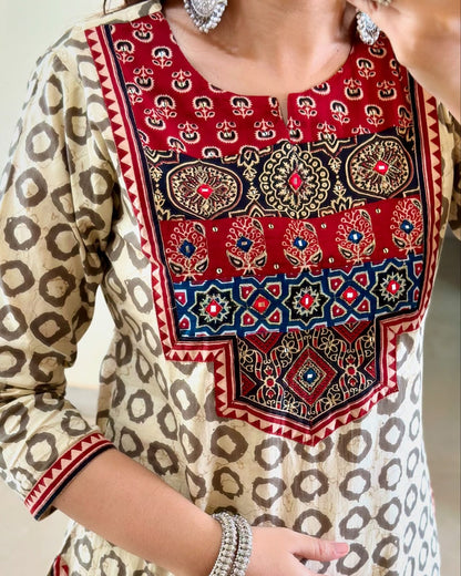 Embrace the Timeless Charm of Ajrakh Digital Elegance
