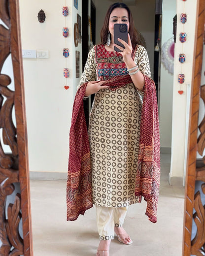 Embrace the Timeless Charm of Ajrakh Digital Elegance