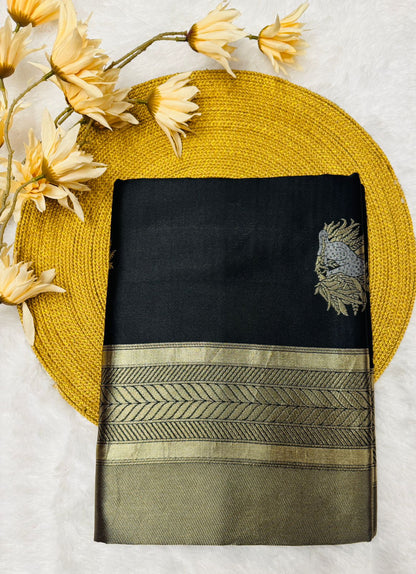 Elegant Simplicity in Banarasi Soft Silk – A Modern Minimalist's Dream