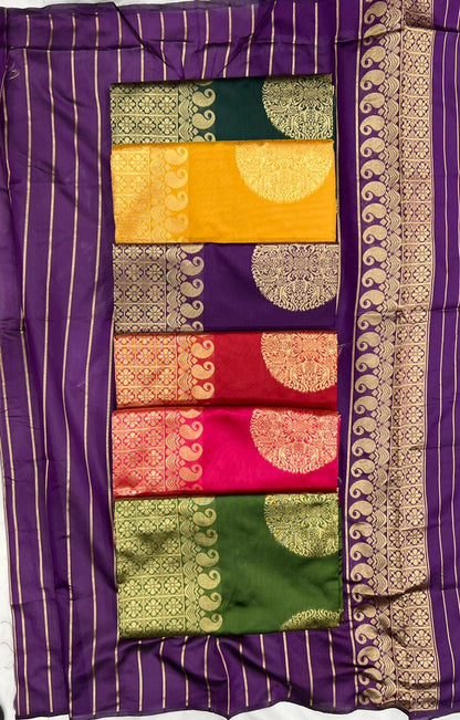 Shakuntala Banarasi Soft Silk Saree with Exquisite Gold Zari Weaving