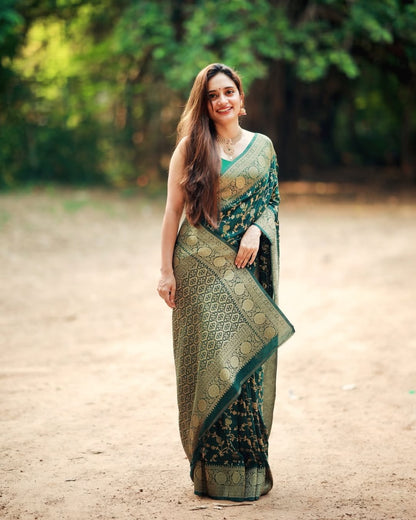 Premium Banarasi Soft Silk Saree – Elegant & Lightweight Drape