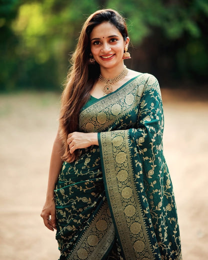 Premium Banarasi Soft Silk Saree – Elegant & Lightweight Drape