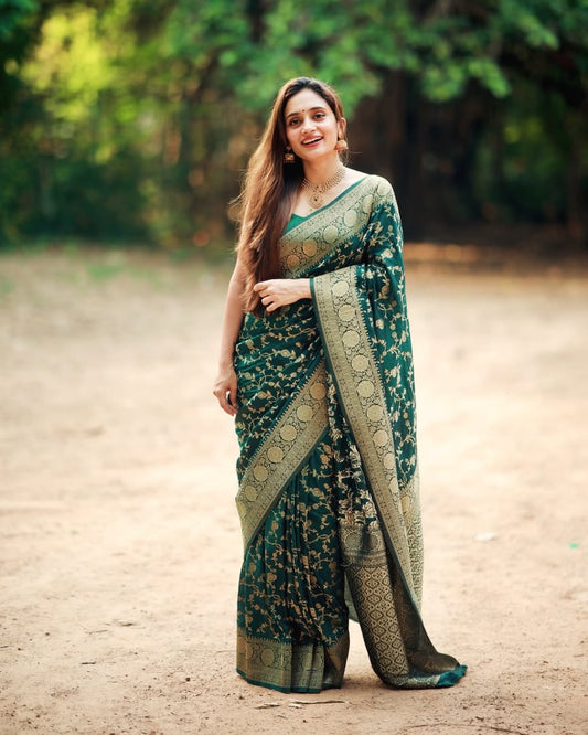 Premium Banarasi Soft Silk Saree – Elegant & Lightweight Drape
