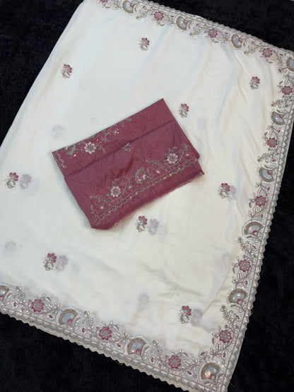Royal Regal Heritage –Embroidered & Hand-Worked Saree