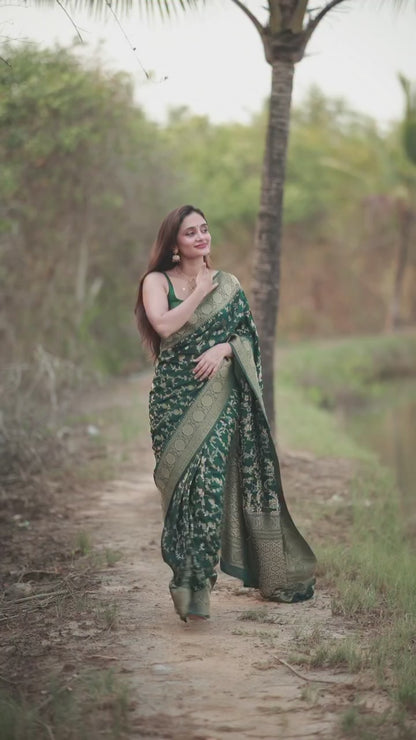 Premium Banarasi Soft Silk Saree – Elegant & Lightweight Drape