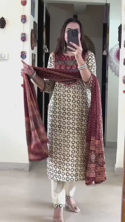 Embrace the Timeless Charm of Ajrakh Digital Elegance